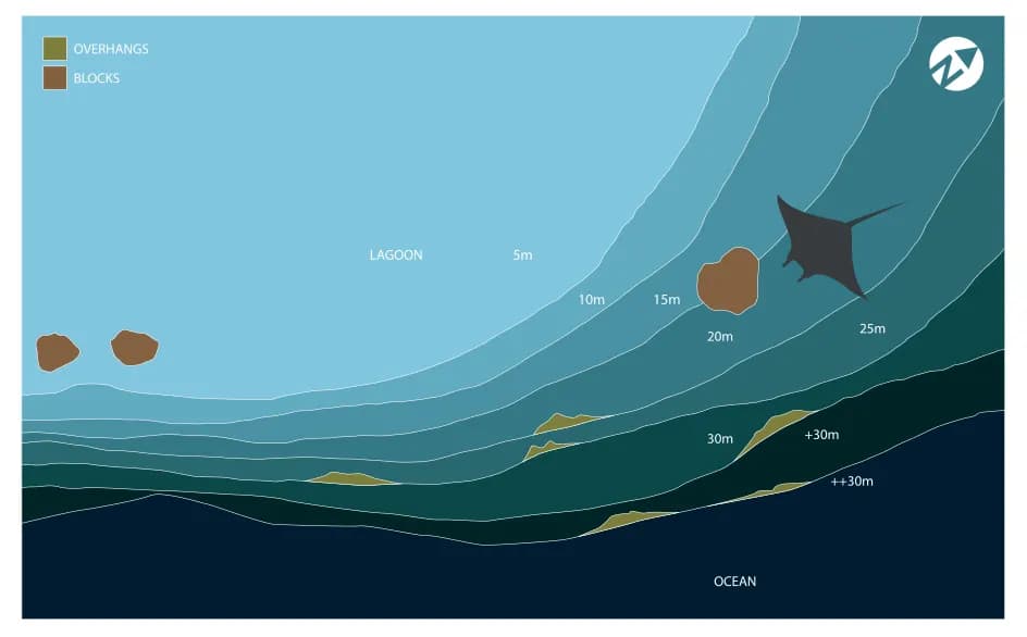 Bathymetric map of Bushi Corner