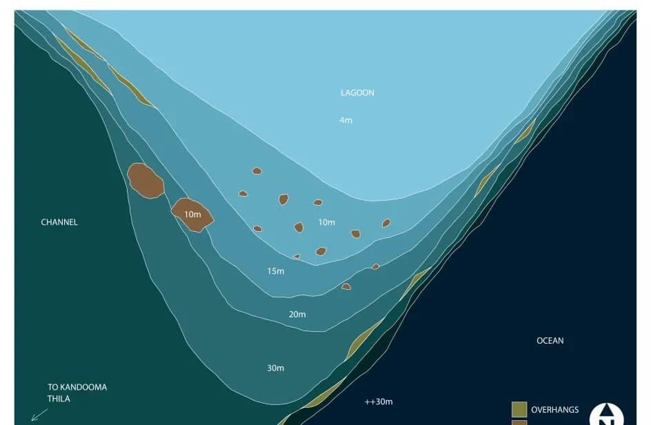 Bathymetric map of Cocoa Corner