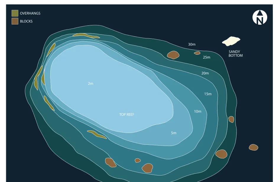 Bathymetric map of Fahumi Giri