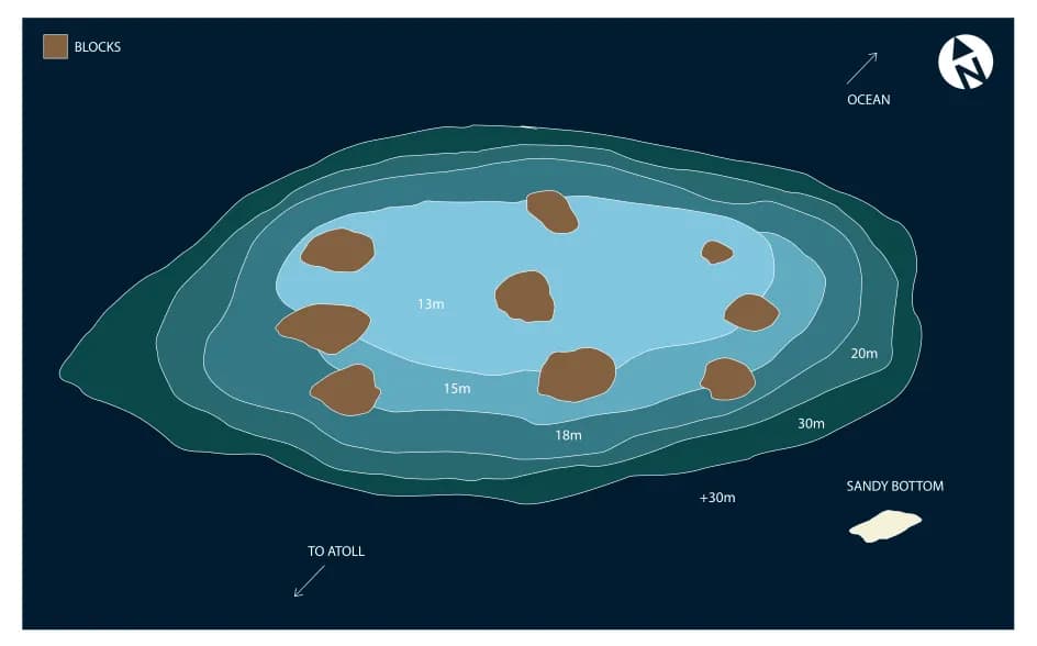 Bathymetric map of Ukulas Thila