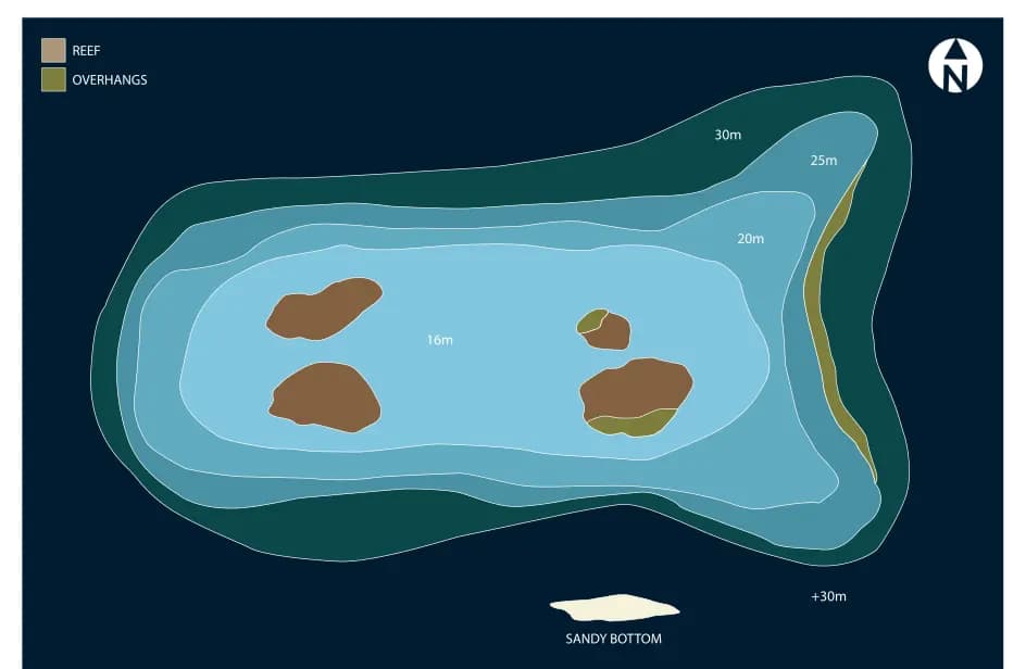 Bathymetric map of Atabu Thila
