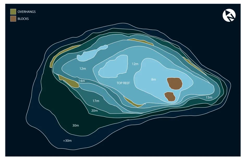 Bathymetric map of Bapoli Thila