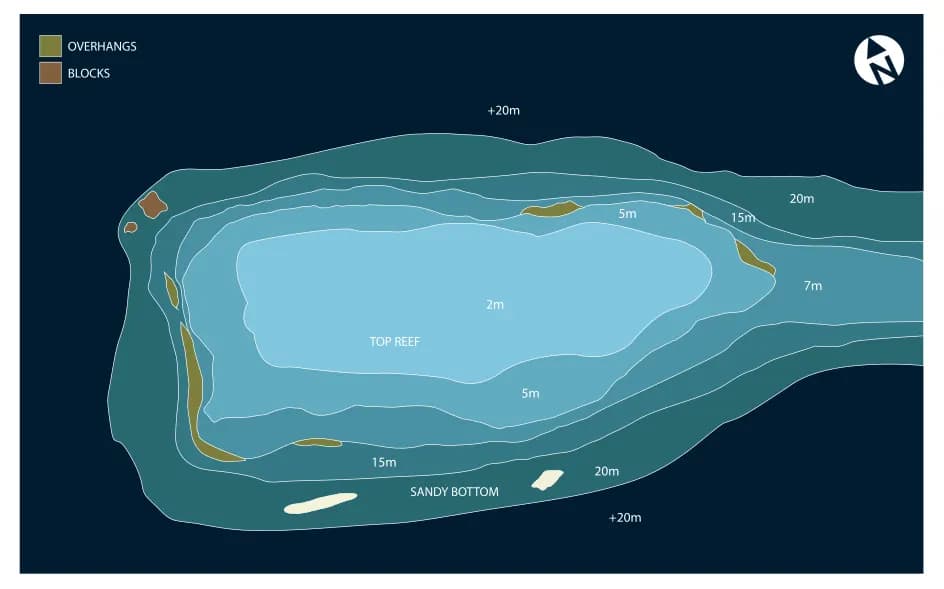 Bathymetric map of Kuda Giri