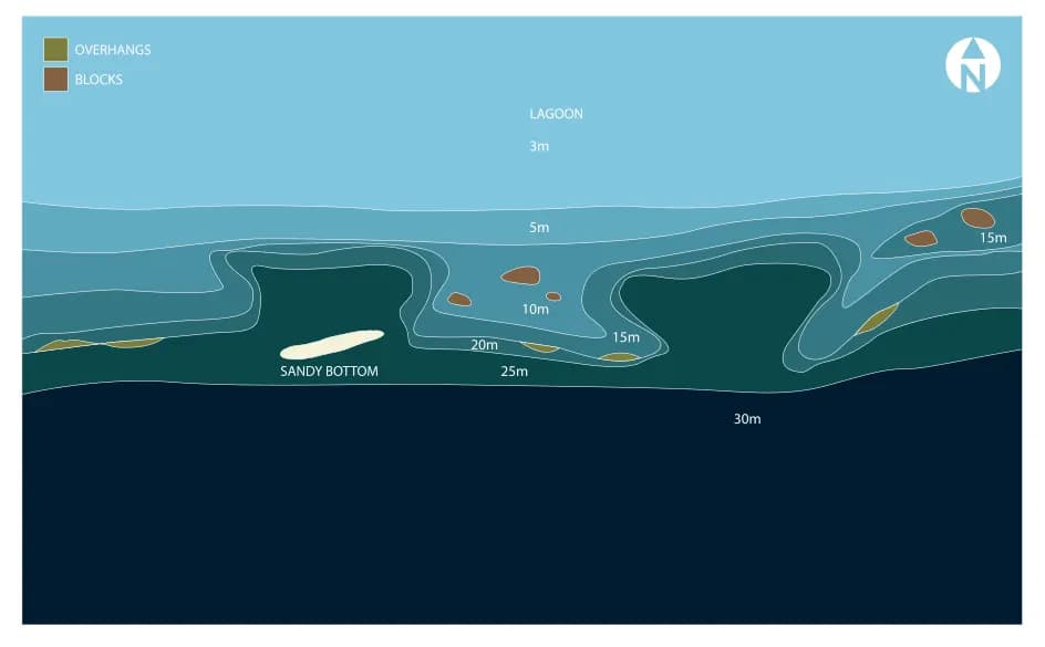 Bathymetric map of Anga Faru