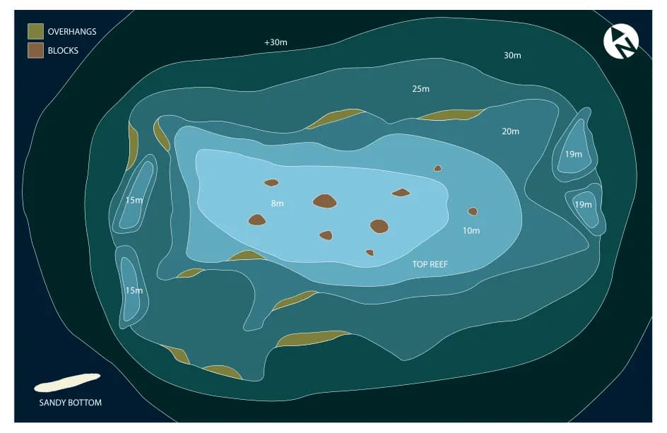 Bathymetric map of Dhigali Haa