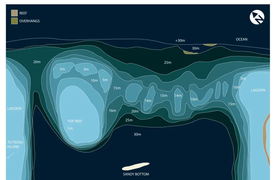 Bathymetric map of Lighthouse Channel