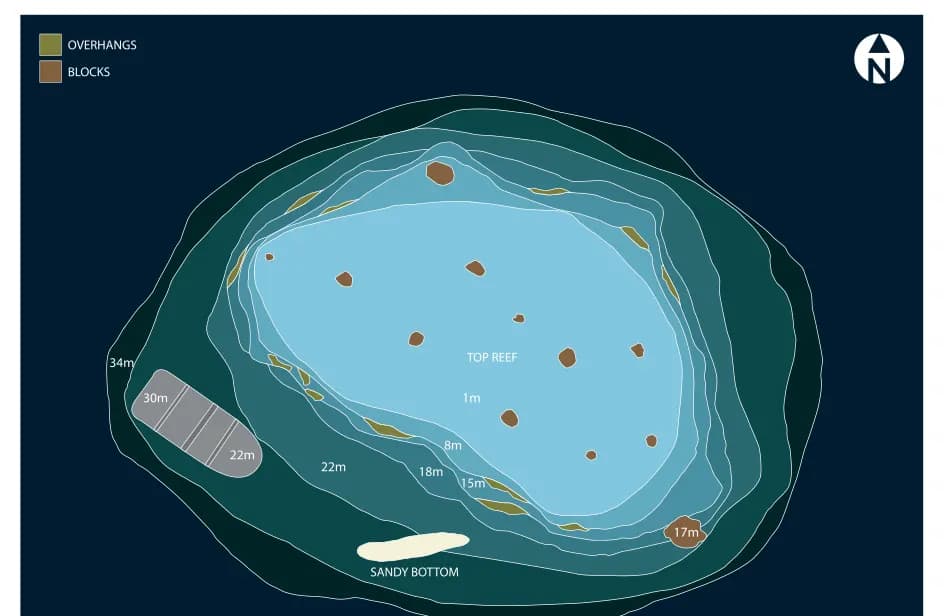 Bathymetric map of Kuda Giri Wreck