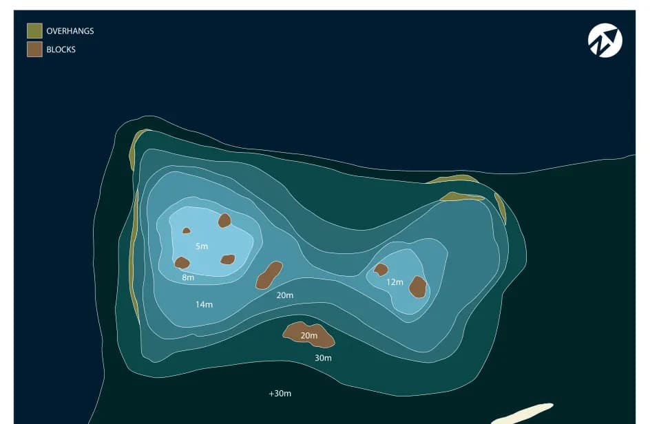 Bathymetric map of Kuda Haa