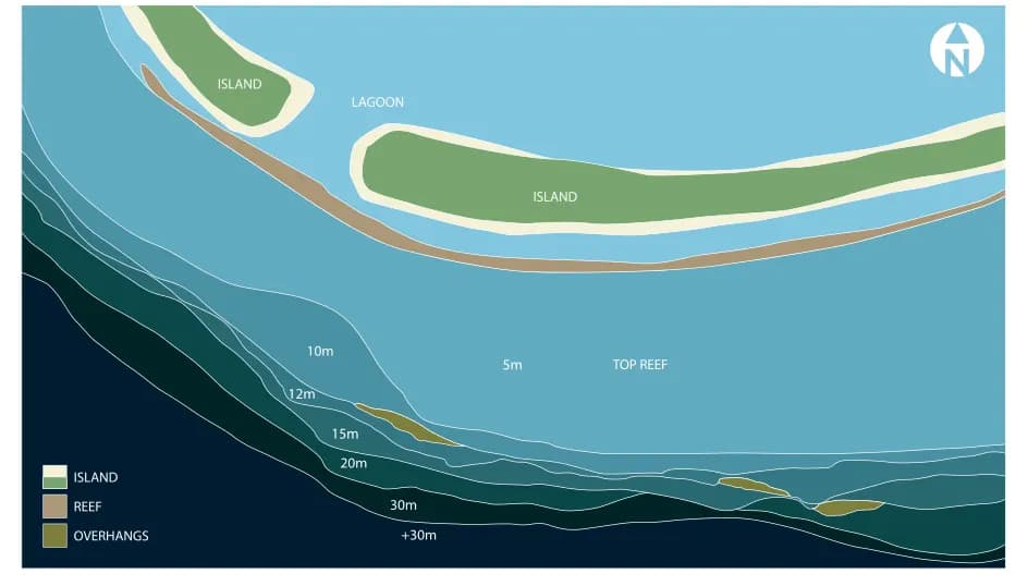 Bathymetric map of Lankan Caves
