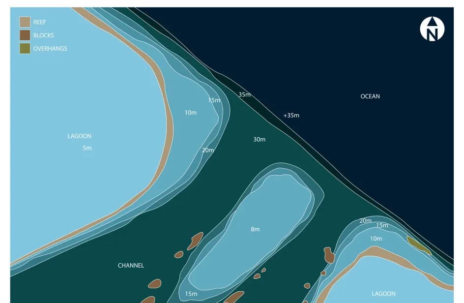 Bathymetric map of Thulhaagiri Kandu